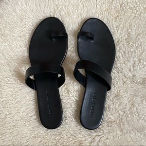 Jenni Kayne Black Leather Strap Sandal
